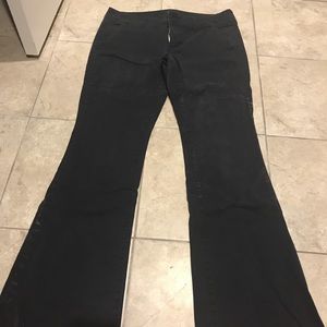 Twill navy blue size 8 boot cut ae